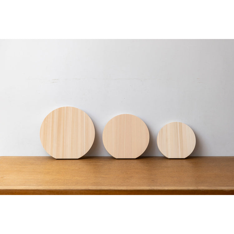 東濃ひのきの丸まな板 M