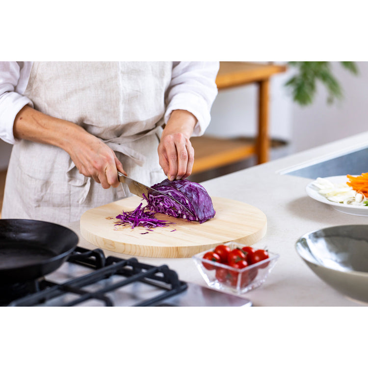 東濃ひのきの丸まな板 M