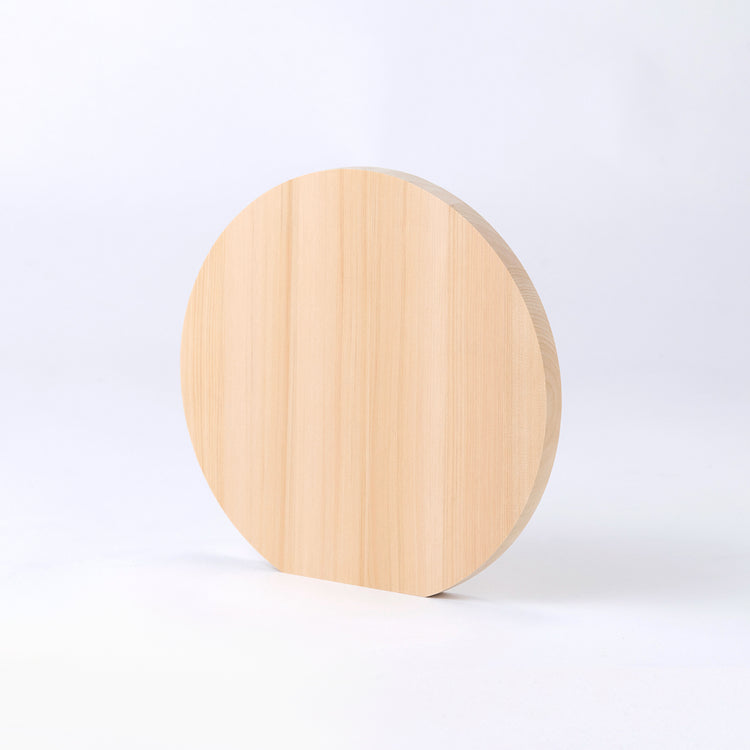 青森ひばの丸まな板 M