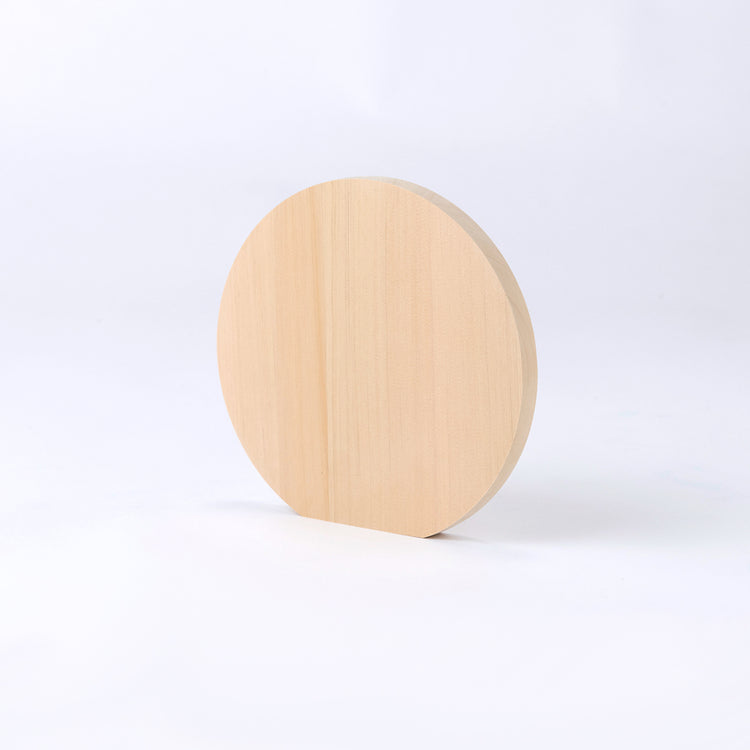 青森ひばの丸まな板 S