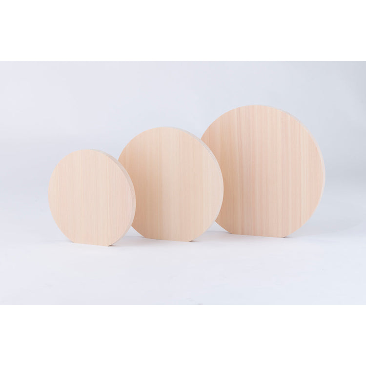 東濃ひのきの丸まな板 M