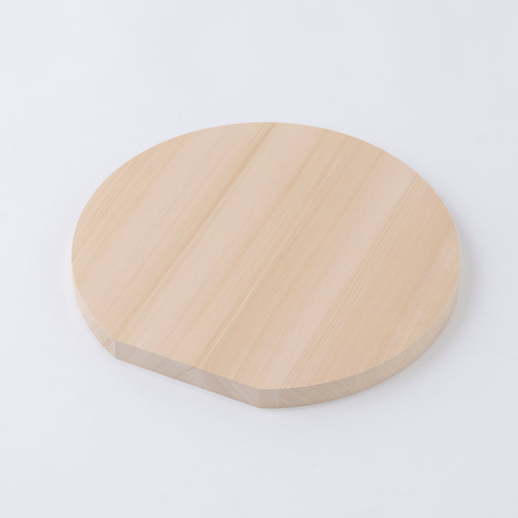 青森ひばの丸まな板 L