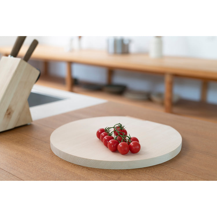 青森ひばの丸まな板