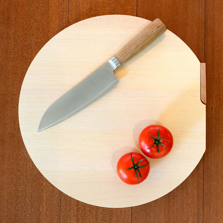 青森ひばの丸まな板