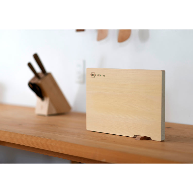 青森ひばのまな板スタンド付き