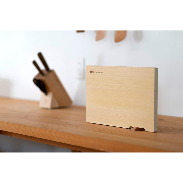 青森ひばのまな板スタンド付き