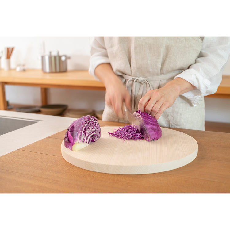 桧の丸まな板