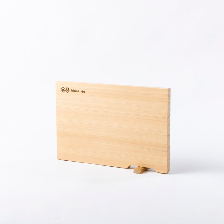 hinoki-to 東濃ひのき軽量まな板　スタンド付　M