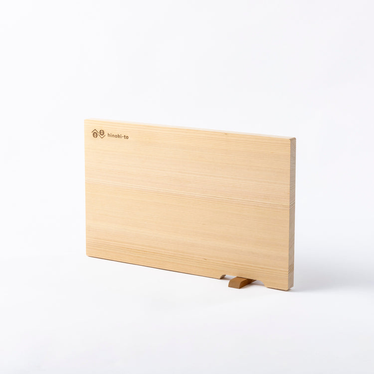 hinoki-to 東濃ひのき軽量まな板　スタンド付　L